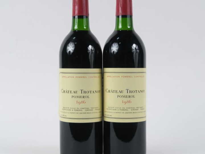 2 BOUTEILLES CHÂTEAU TROTANOY POMEROL - 1986 - BG
