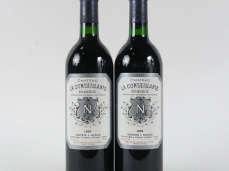 Vente aux enchères 2 BOUTEILLES CHÂTEAU LA CONSEILLANTE POMEROL - 1989 - BG++