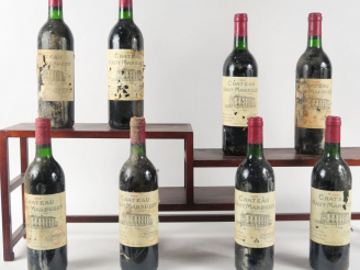 Vente aux enchères 8 BOUTEILLES CHÂTEAU HAUT MARBUZET ST ESTEPHE - 1992 - BG/EA