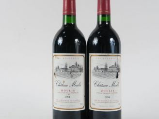 Vente aux enchères 2 BOUTEILLES CHÂTEAU MOULIS - 1994