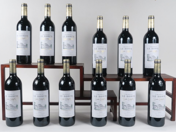 12 BOUTEILLES CHÂTEAU LE BOSCQ CB ST ESTEPHE - 2001 - CBO