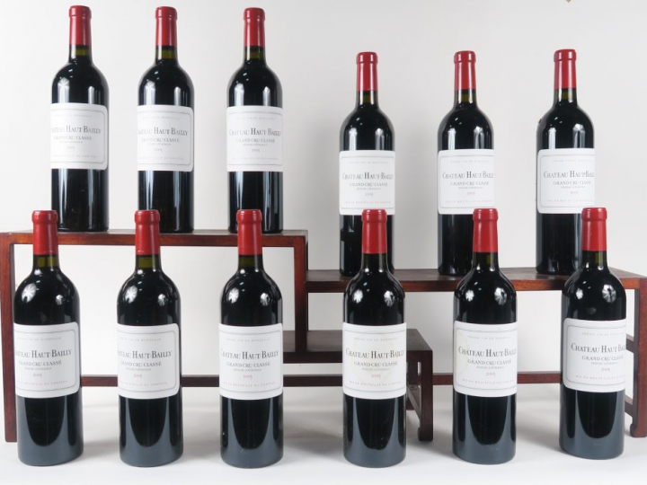12 BOUTEILLES CHÂTEAU HAUT BAILLY GCC GRAVES - 2005 - CBO