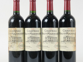Vente aux enchères 4 BOUTEILLES CHÂTEAU HAUT MARBUZET ST ESTEPHE - 2009  - 2 ELA