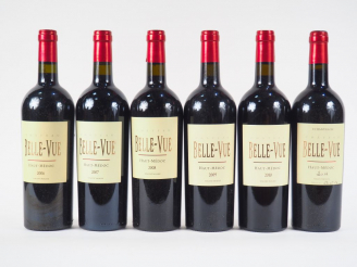 Vente aux enchères 6 BOUTEILLES CHÂTEAU BELLE VUE HAUT MEDOC - CBO - 2006/2007/2008/2009/