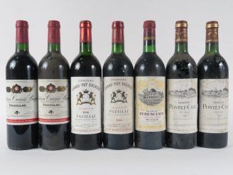 Vente aux enchères 7 BOUTEILLES GCC PAUILLAC : 2 CHÂTEAU CROIZET BAGES (1 de 1997 - 1 de 
