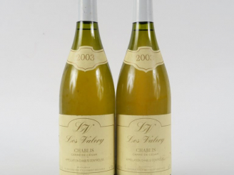 Vente aux enchères 2 BOUTEILLES CHABLIS 'LES VALERY' JEAN DURUP - 2003