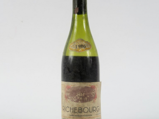 Vente aux enchères 1 BOUTEILLE RICHEBOURG CHARLES NOELLAT - 1986 - 10 CM/CAPS CIRE AB/BOU