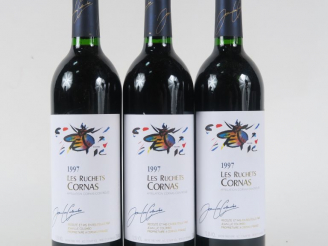 Vente aux enchères 3 BOUTEILLES CORNAS 'LES RUCHETS' JEAN LUC COLOMBO - 1997
