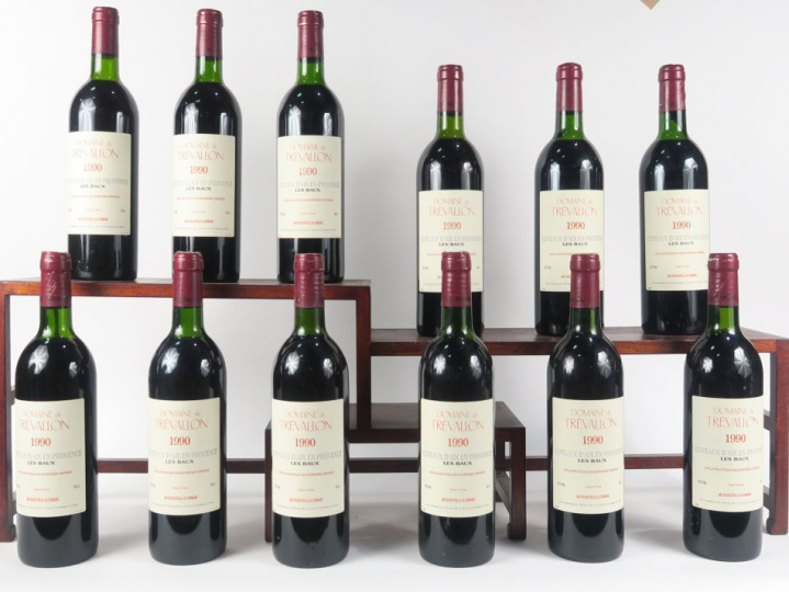 12 BOUTEILLES DOMAINE DE TREVALLON 'LES BAUX' COTEAUX D'AIX EN PROVENC
