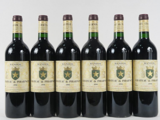 Vente aux enchères 6 BOUTEILLES CHÂTEAU DE PIBARNON BANDOL - 1998