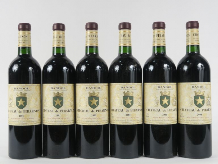 6 BOUTEILLES CHÂTEAU DE PIBARNON BANDOL - 2001