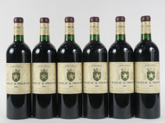 Vente aux enchères 6 BOUTEILLES CHÂTEAU DE PIBARNON BANDOL - 2001