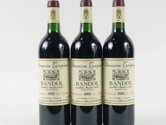 Vente aux enchères 3 BOUTEILLES DOMAINE TEMPIER 'CUVÉE SPÉCIALE LA TOURTINE' BANDOL - 200