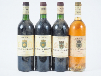 Vente aux enchères 4 BOUTEILLES CHÂTEAU DE PIBARNON BANDOL : 3 ROUGE (1992/1996/1997) - 1