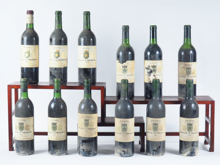 12 BOUTEILLES CHÂTEAU DE PIBARNON BANDOL : 2 de 1983 BG/1 de 1985 BG/3