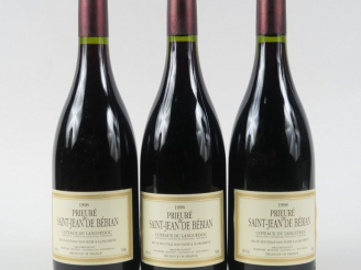 Vente aux enchères 3 BOUTEILLES PRIEURE DE ST JEAN DE BEBIAN COTEAUX DU LANGUEDOC - 1998