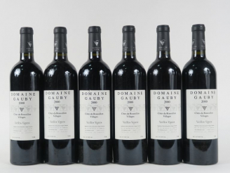 Vente aux enchères 6 BOUTEILLES DOMAINE DE GAUBY 'VIEILLES VIGNES' LANGUEDOC - 2000 - CBO