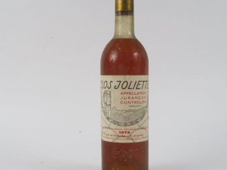Vente aux enchères 1 BOUTEILLE CLOS JOLIETTE JURANCON - 1970 - LB