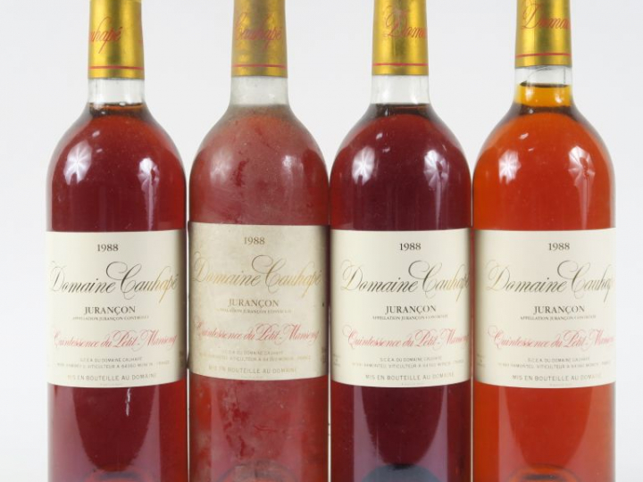 4 BOUTEILLES QUINTESSENCE DU PETIT MANSENG DOMAINE CAUHAPE JURANCON - 