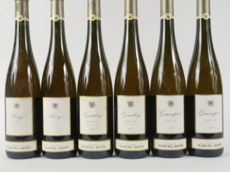 Vente aux enchères 6 BOUTEILLES MARCEL DEISS 2005 : 2 BURG - 2 GRASBERG - 2 GRUENSPIEL