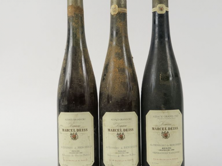3 BOUTEILLES RIESLING GC MARCEL DEISS : 2 SELECTION DES GRAINS NOBLES 