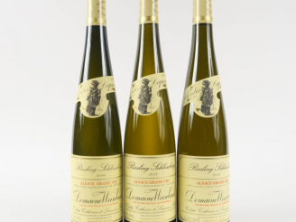 Vente aux enchères 3 BOUTEILLES RIESLING SCHLOSSBERG DOMAINE WEINBACH FALLER CLOS DE CAPU