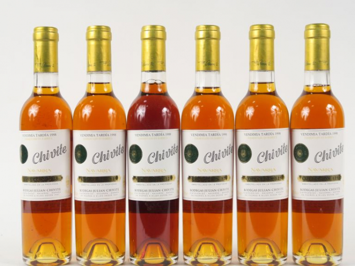 6 DEMIES BOUTEILLES CHIVITE 'VENDIMIA TARDIA ' COLECCION 125 - 1998