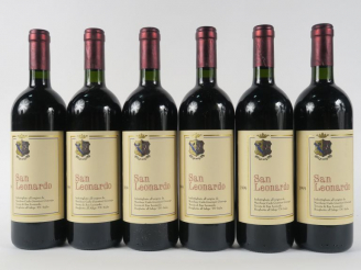 Vente aux enchères 6 BOUTEILLES SAN LEONARDO VALLAGARINA - 1999 - CBO/PAPIERS DE SOIE