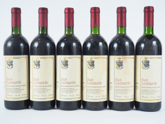 Vente aux enchères 6 BOUTEILLES SAN LEONARDO VALLAGARINA  - CBO - 3 de 1990 - 3 de 1991