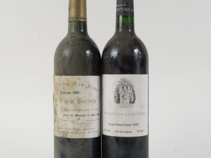 2 BOUTEILLES : 1 BANYULS DOMAINE DU MAS BLANC DOCTEUR PARCE RIMAGE 199