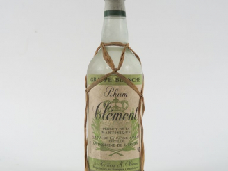 Vente aux enchères 1 BOUTEILLE RHUM BLANC CLEMENT 'GRAPPE BLANCHE' 50°