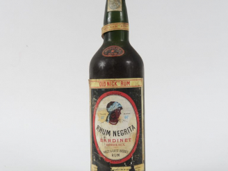 Vente aux enchères 1 VIEILLE BOUTEILLE RHUM NEGRITA 'OLD NICK RUM'