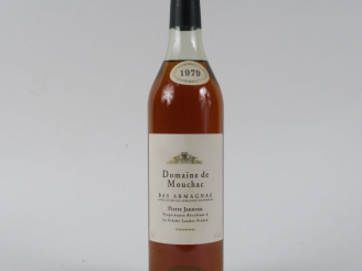 Vente aux enchères 1 BOUTEILLE BAS ARMAGNAC DOMAINE DE MOUCHAC PIERRE JANNEAU - 1979 