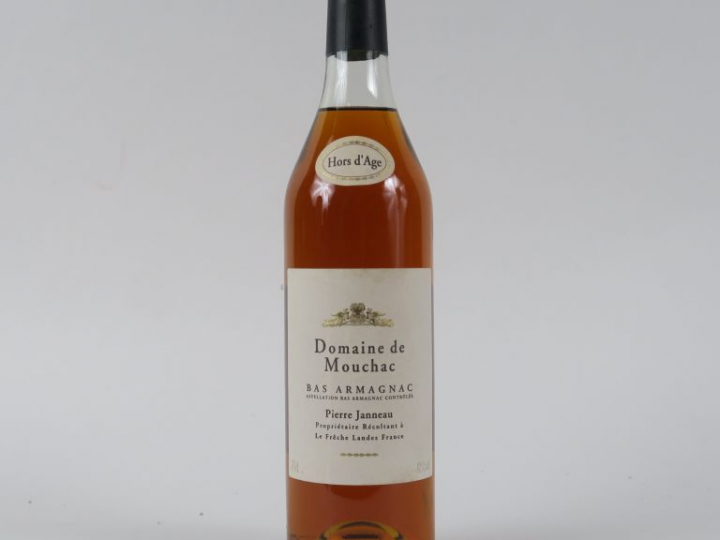 1 BOUTEILLE BAS ARMAGNAC DOMAINE DE MOUCHAC PIERRE JANNEAU HORS D'ÂGE