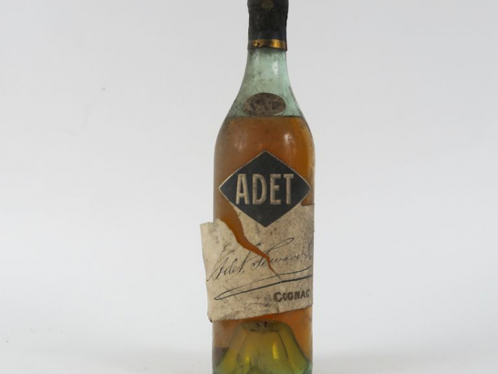 1 VIEILLE BOUTEILLE COGNAC ADET - ED