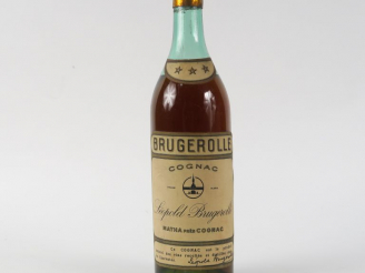 Vente aux enchères 1 VIEILLE BOUTEILLE COGNAC BRUGEROLLE