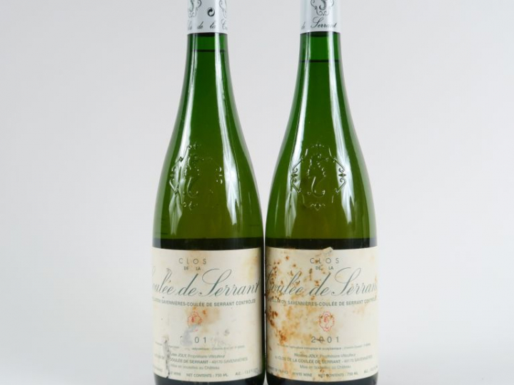 2 BOUTEILLES CLOS DE LA COULÉE DE SERRANT NICOLAS JOLY - 2001