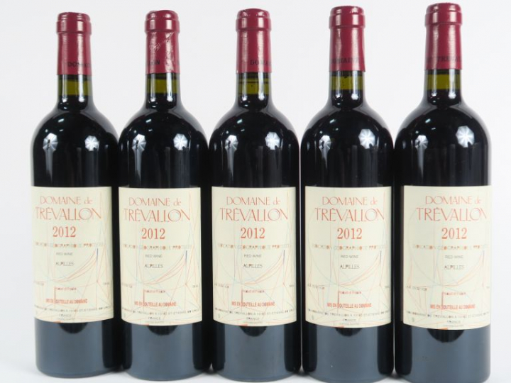 5 BOUTEILLES DOMAINE DE TREVALLON ALPILLES - 2012