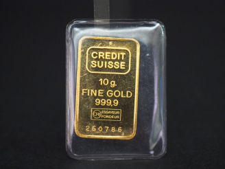 Vente aux enchères Lingotin or 10 g.  Numéroté 260786. FRAIS ACHETEUR 10% TTC