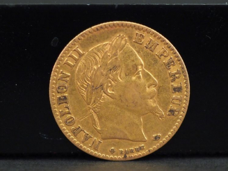 Vente aux enchères Pièce de 10 francs or, 1866-HB.  FRAIS ACHETEUR 10% TTC