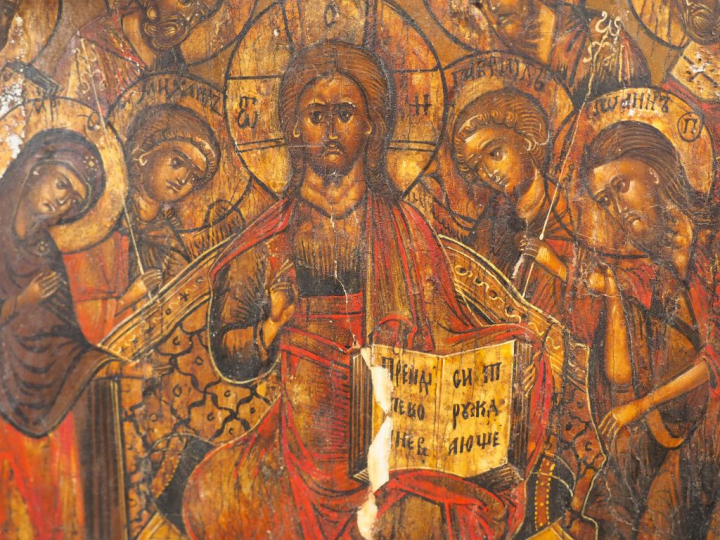 Icône de la Semaine Sainte. Seconde moitié du XIXe siècle. Icône creus