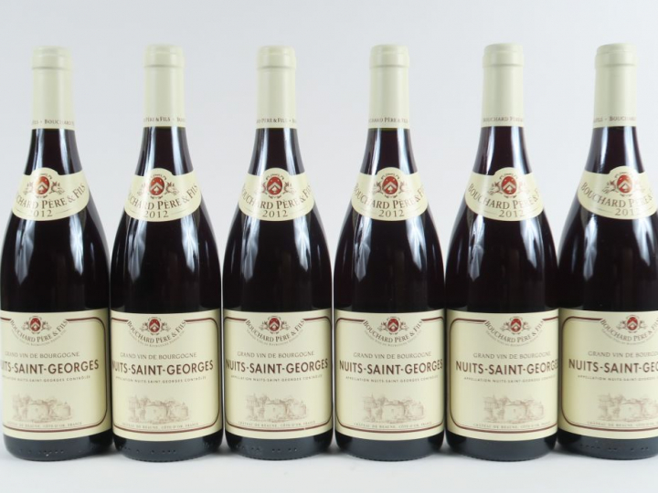 6 BOUTEILLES NUITS ST GEORGES BOUCHARD PÈRE   FILS - 2012