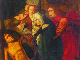 Vente aux enchères Ecole flamande vers 1500, atelier d'Albert BOUTS "Lamentation sur le c