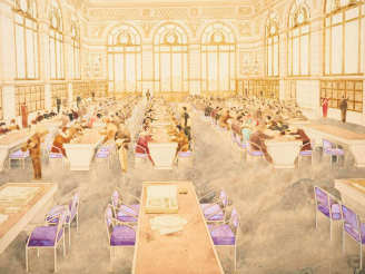 Vente aux enchères Jean MONTARIOL. "Projet pour la bibliothèque municipale de Toulouse, l