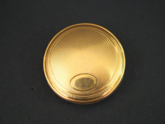 Vente aux enchères Montre aveugle de col en or jaune.  Cadran émaillé à chiffres arabes p