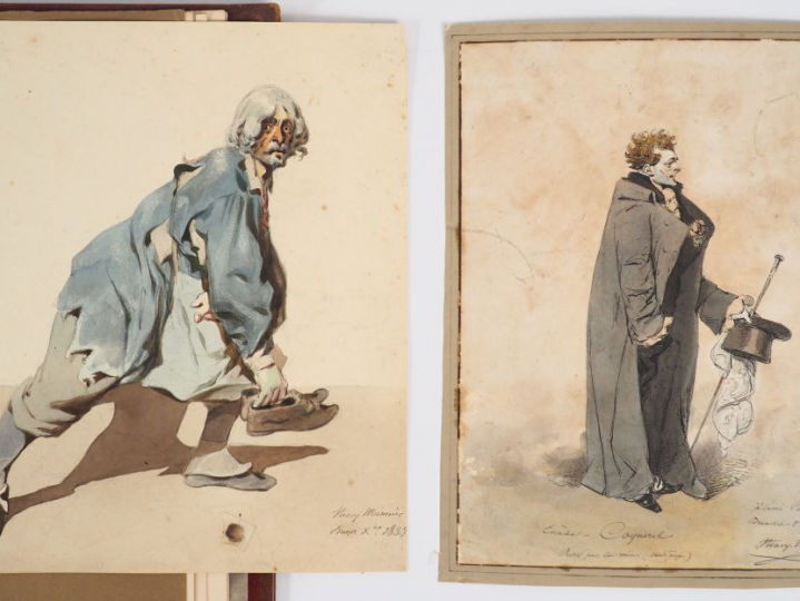 Album Amicorum contenant des dessins d’artistes différents dont Henry 