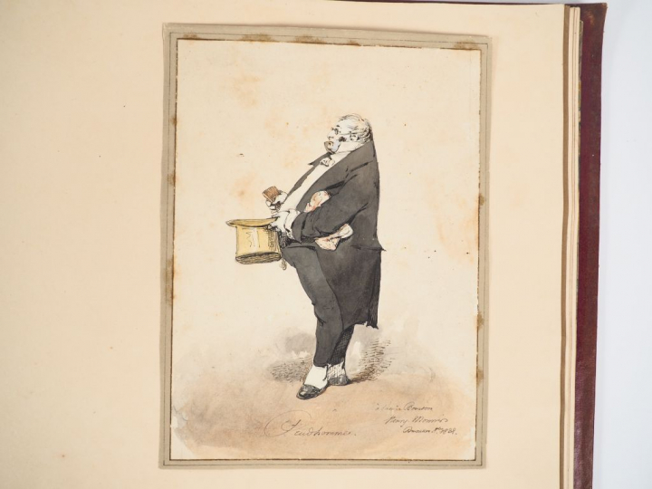 Album Amicorum contenant des dessins d’artistes différents dont Henry 