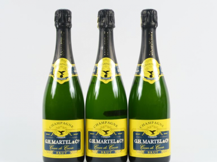 3 BOUTEILLES CHAMPAGNE MARTELL 'CŒUR DE CUVÉE'