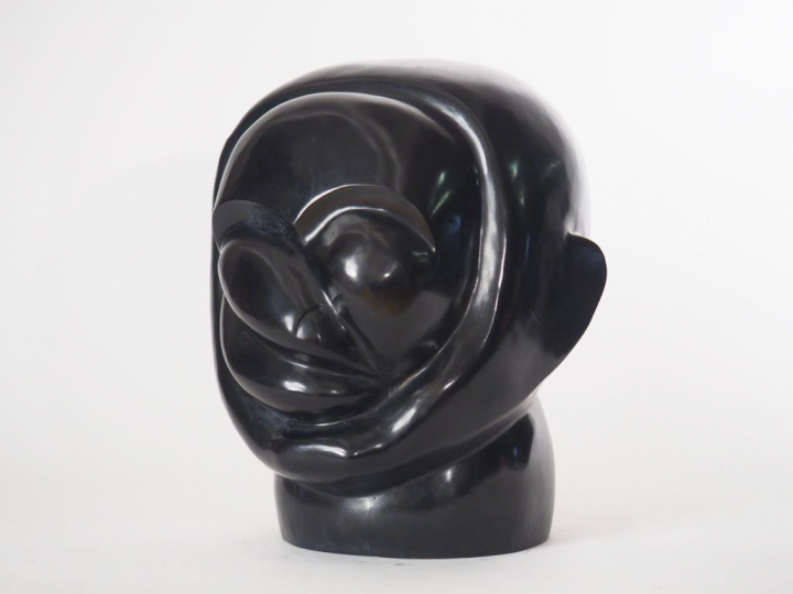 Auguste ZAMOYSKI (1893-1970). "Tête de Louis Marcoussis" (1923) Bronze