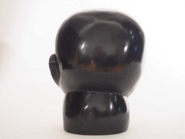 Auguste ZAMOYSKI (1893-1970). "Tête de Louis Marcoussis" (1923) Bronze